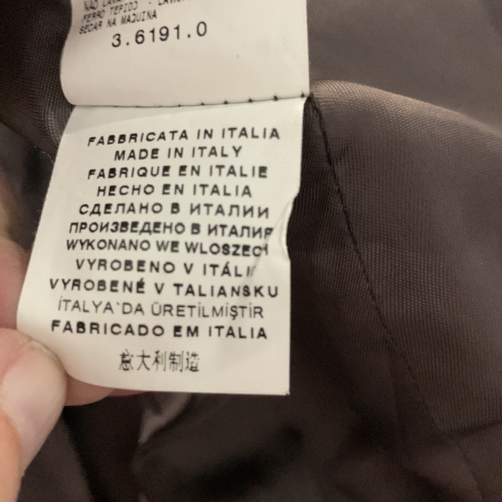 Benetton Brown Military Jacket Size 40/ US 4 - Picture 8 of 9
